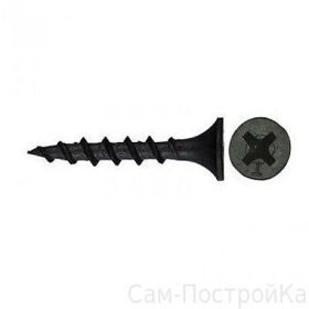 3,5х25 Саморез по ГКЛ редкий шаг, черный фосф.